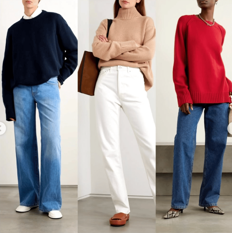 Можна комбінувати різні кольори штанів і светрів між собою