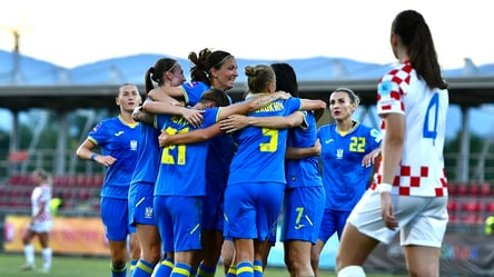 Жіноча збірна України обіграла Хорватію та проходить далі у відборі на Євро-2025 - 285x160