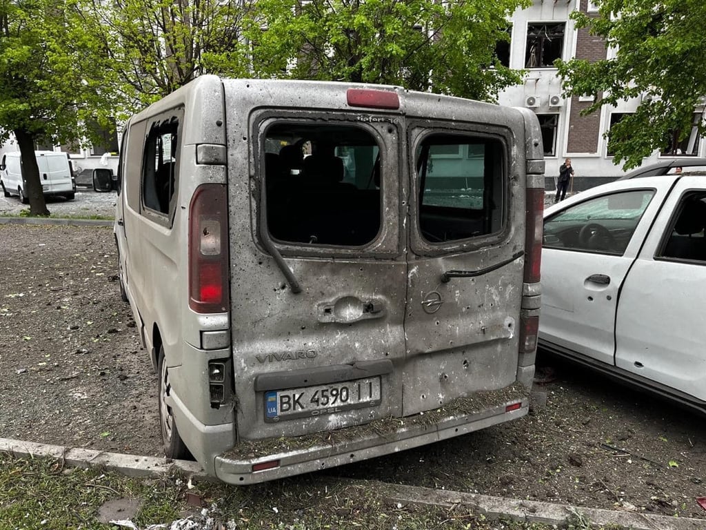 Наслідки ракетного удару по Харкову. Фото: Сергій Болвінов/Facebook