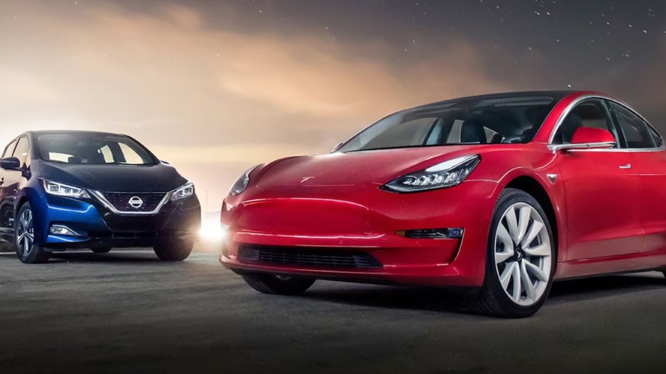 Nissan уступил Tesla — рынок электрокаров Украины в марте 2024 года
