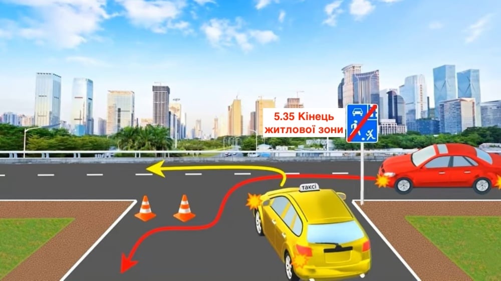 Тест з ПДР: хто кого пропускає?