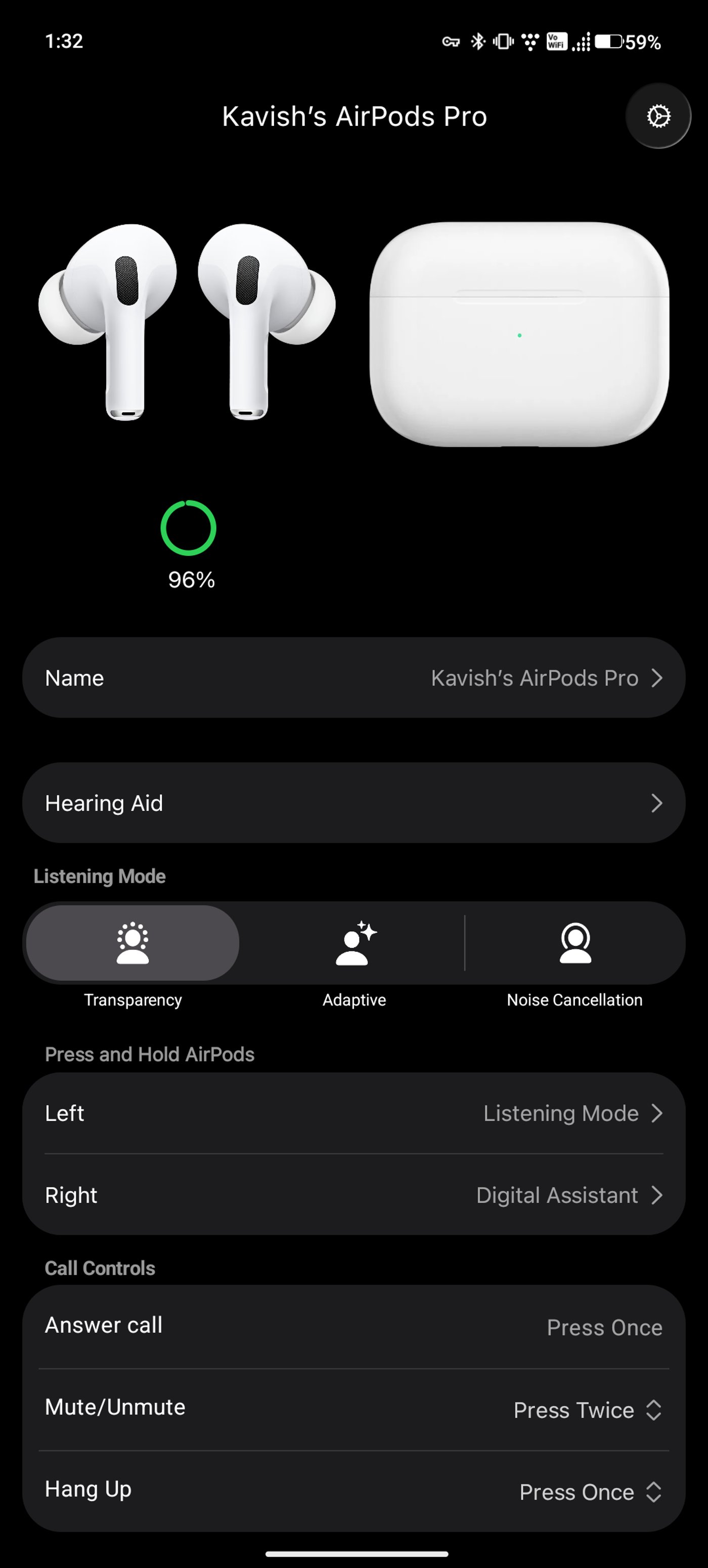 Робота застосунку LibrePods на Android