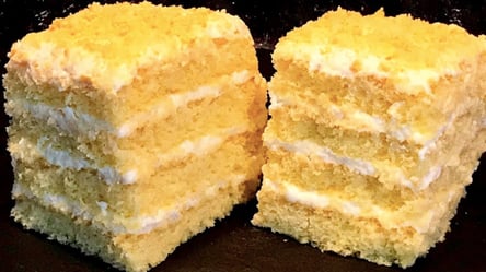 Торт "Лебедений пух" — рецепт за 30 хвилин з ніжним кремом - 285x160