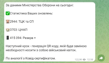 QR-код, який можна буде носити з собою замість військового квитка.