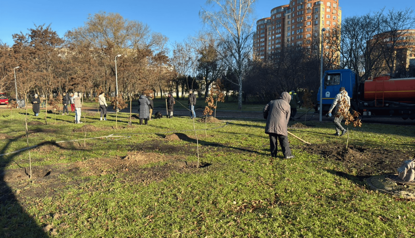 Сквер памяти — в Одессе высадили деревья в честь погибших воинов - фото 1