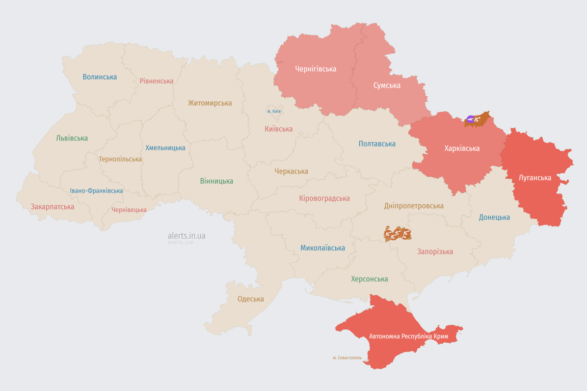 Чому повітряна тривога ввечері 3 липня