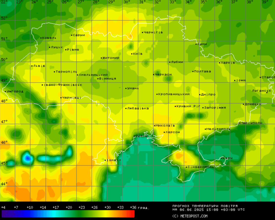Погода в Україні 6 червня