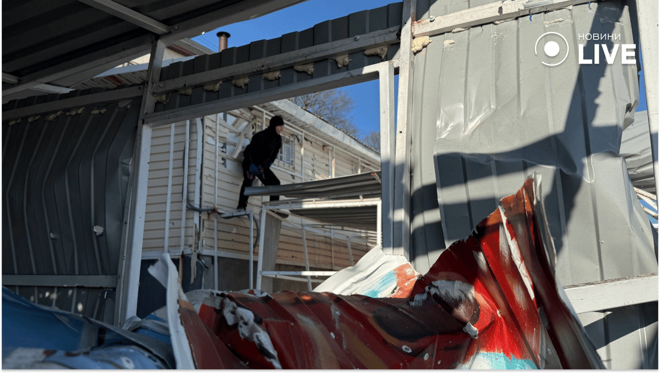 Пляж Ланжерон після атаки