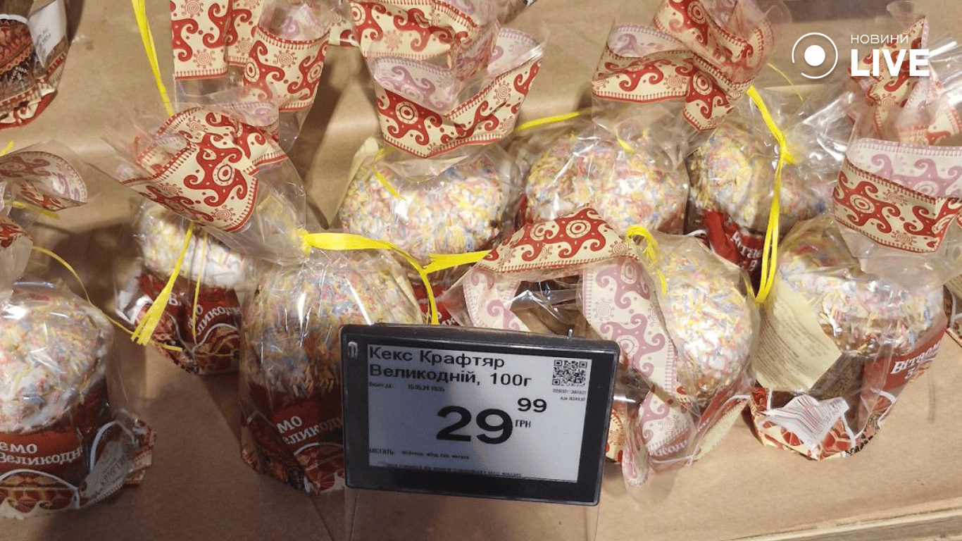 Великодній кекс в магазині