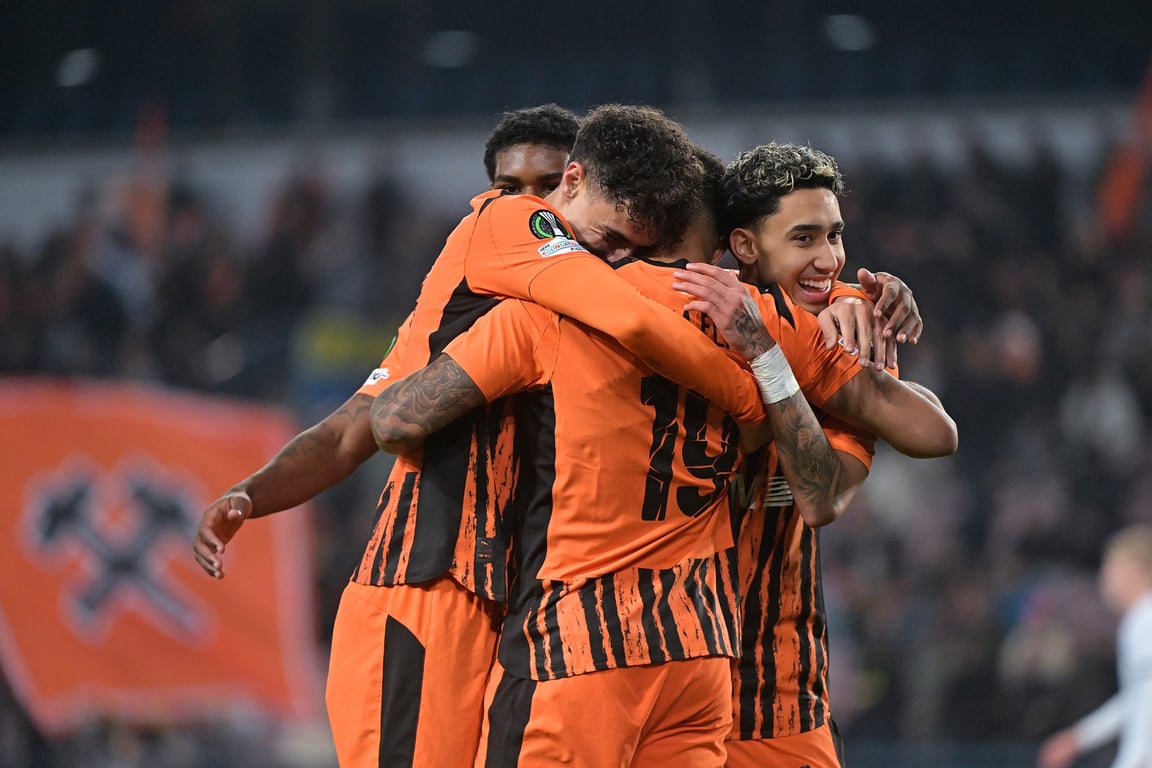 Футболисты донецкого "Шахтера"