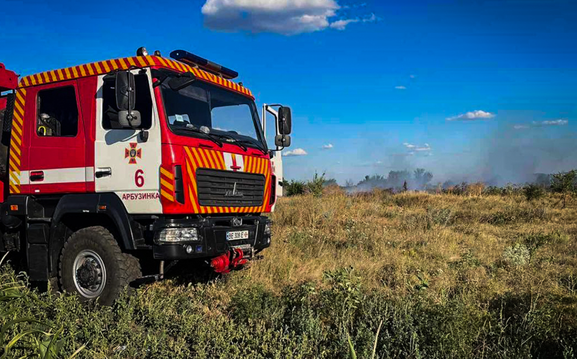 Техника спасателей в Николаевской области
