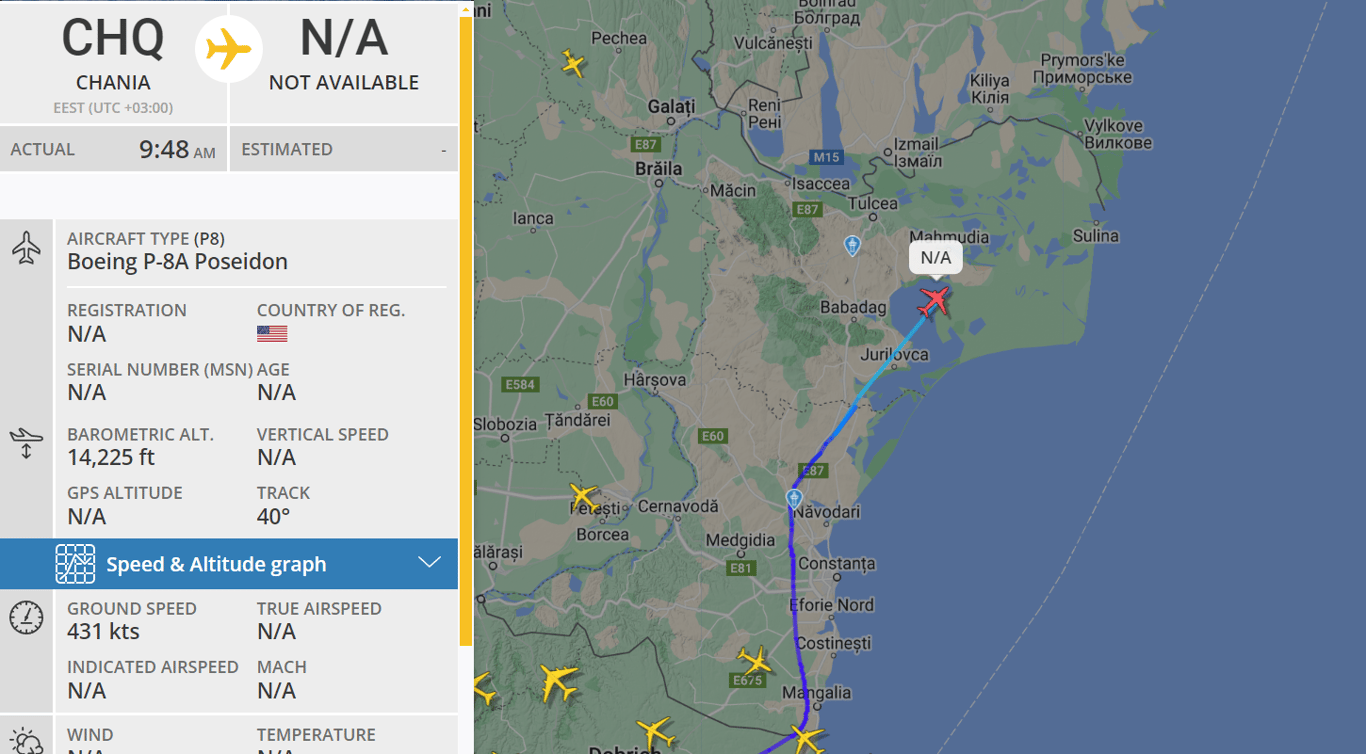 Сразу три самолета НАТО ведут разведку над Черным морем - детали - фото 2