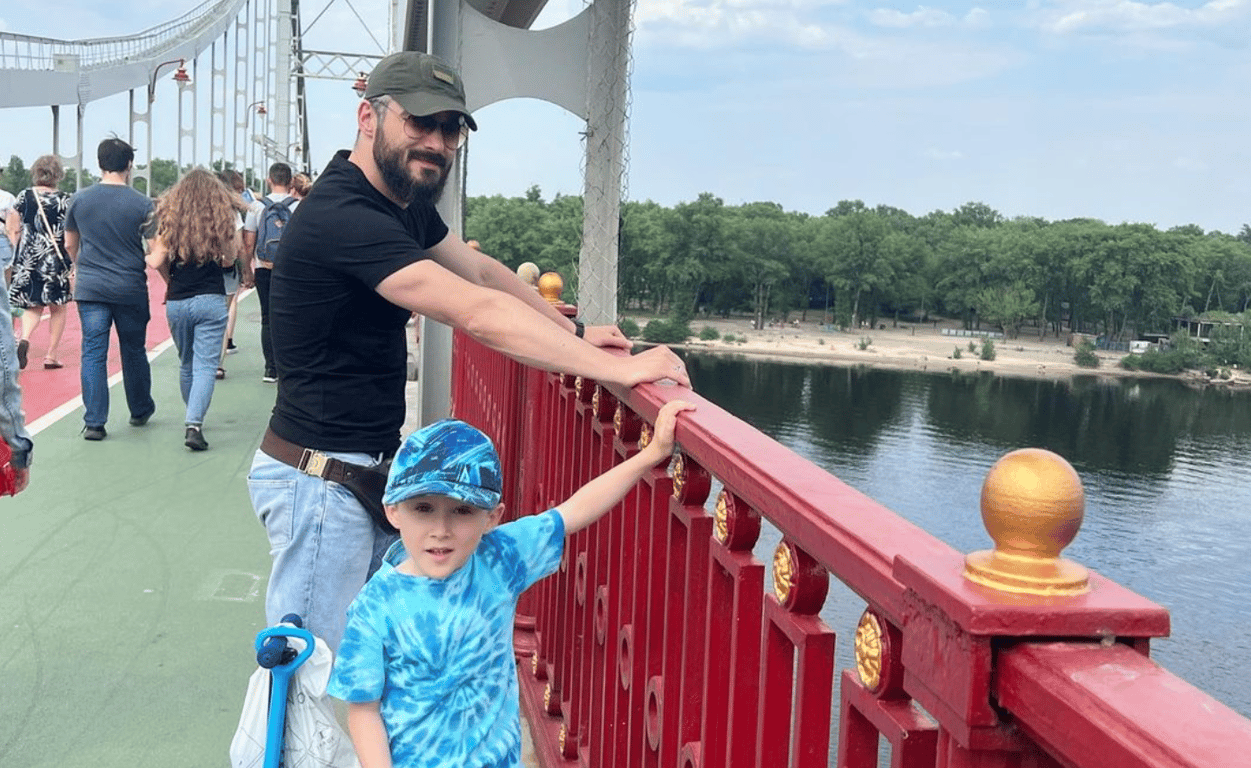 Андрей Фединчик со своим сыном