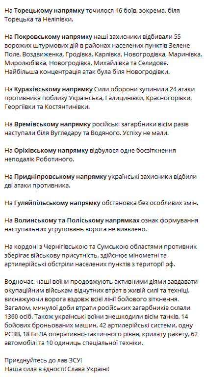 сведение Генштаба