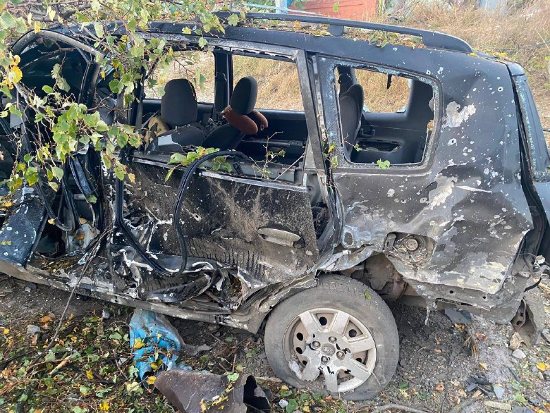 разрушенный автомобиль