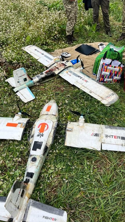 Найден беспилотник. Фото: Госпогранслужба