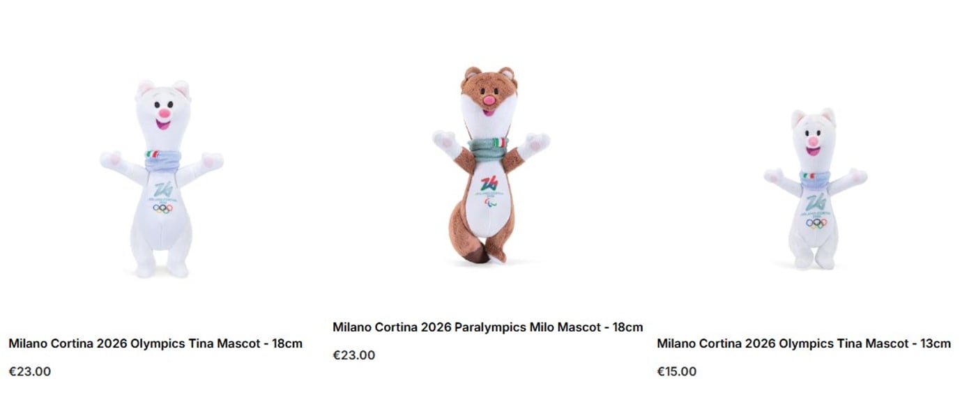 Ціни на офіційний мерч Олімпіади-2026