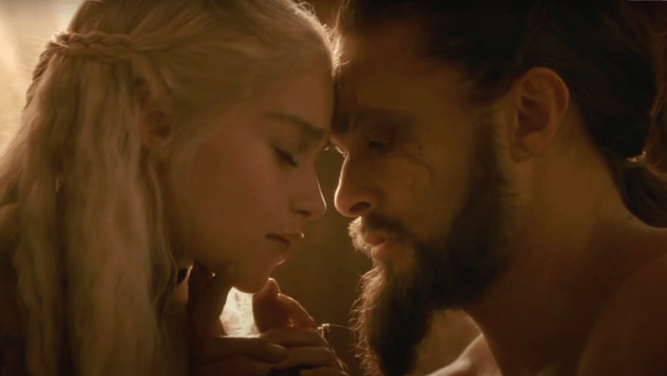 The relationship between Daenerys Targaryen and Khal Drogo
