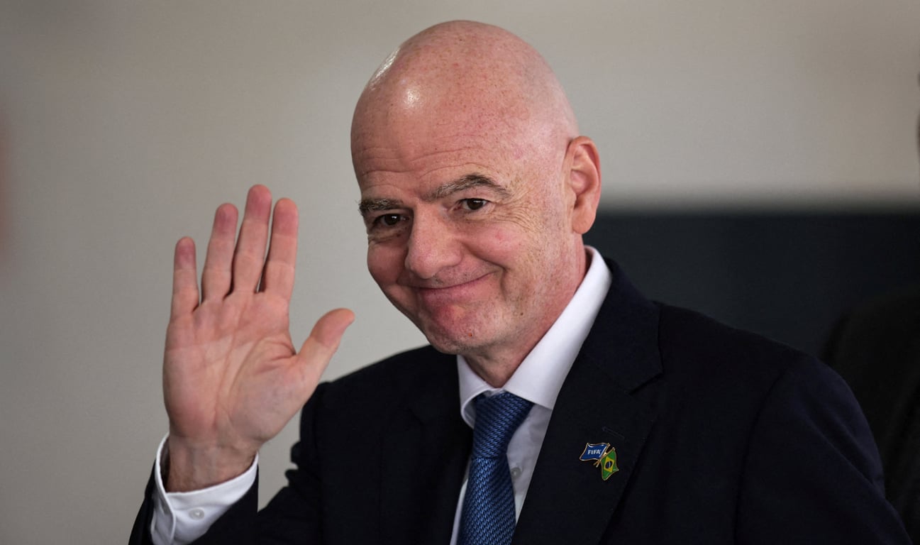 Президент ФІФА Джанні Інфантіно під час візиту до Бразилії у січні 2026 року