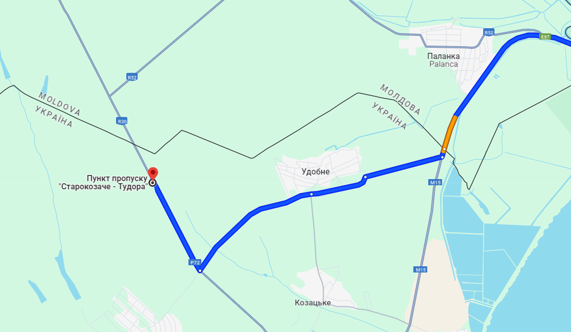 Затори на Старокозаче у п'ятницю,  21 червня