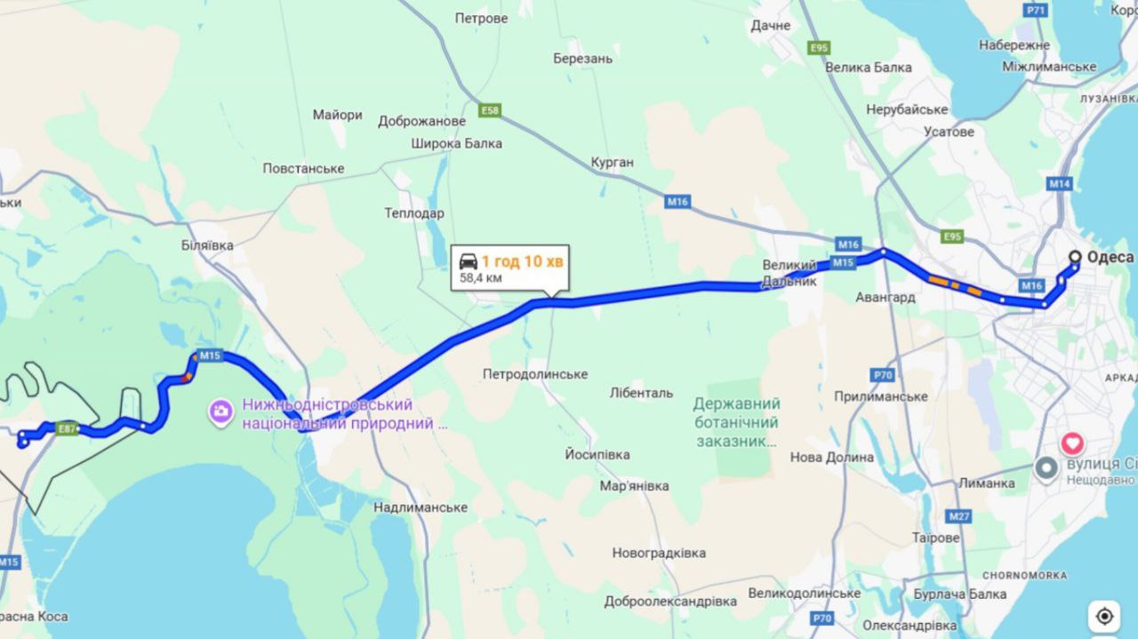 Затори на трасі Одеса-Рені