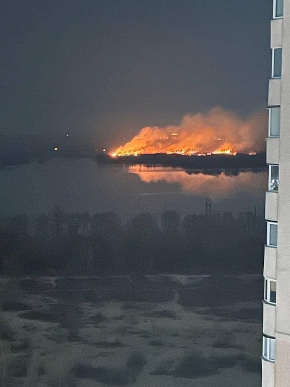 Пожар в Киеве 5 марта