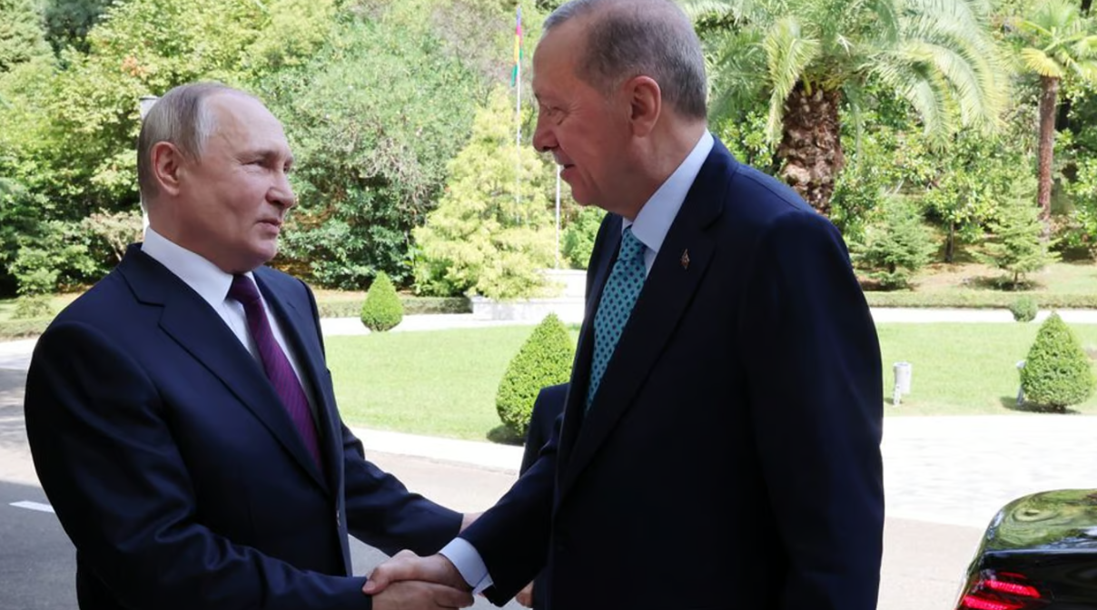 Реджеп Эрдоган и Владимир Путин в Сочи 4 сентября 2023 года. Фото: REUTERS