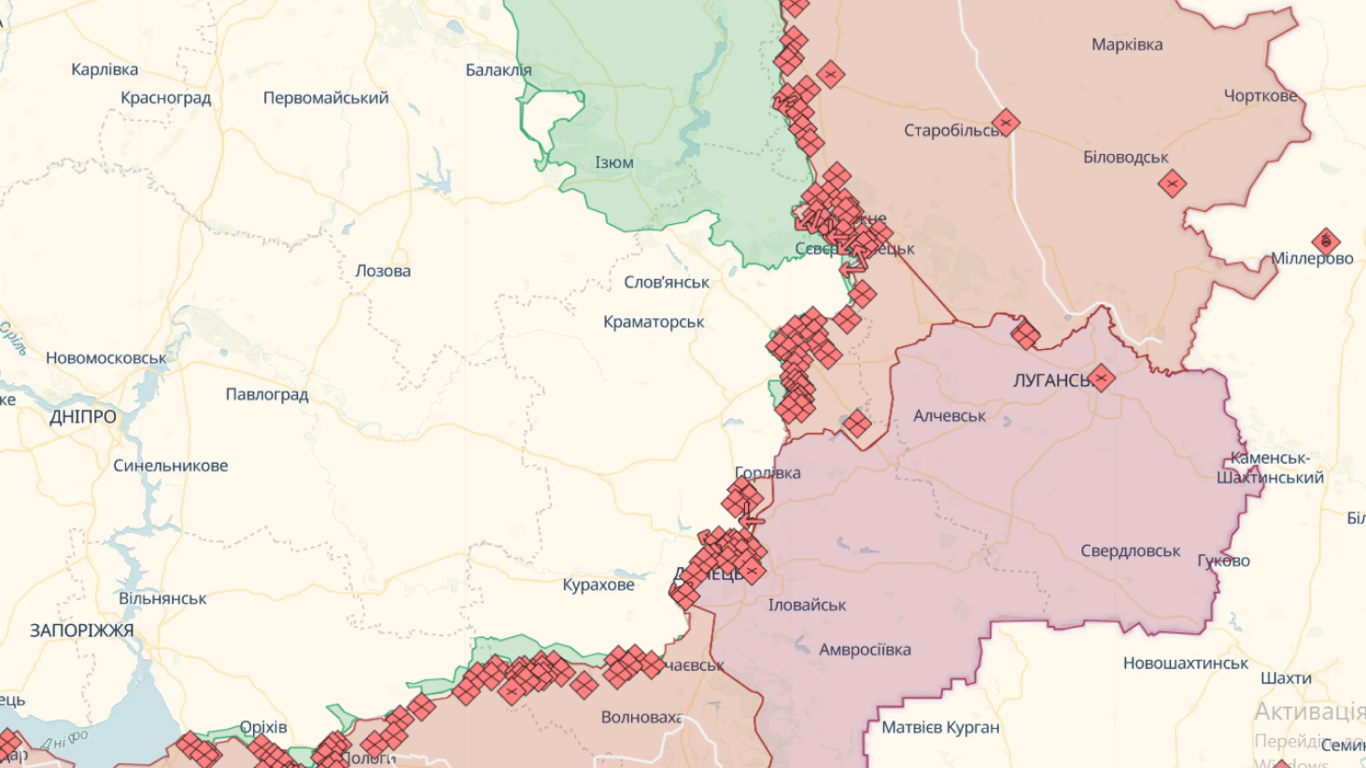 Карта бойових дій в Україні онлайн сьогодні, 05.10.2023: DeepState, Liveuamap, ISW