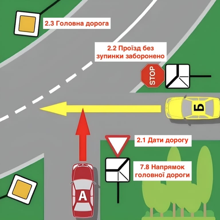 Тест з ПДР: хто з водіїв проїде першим?