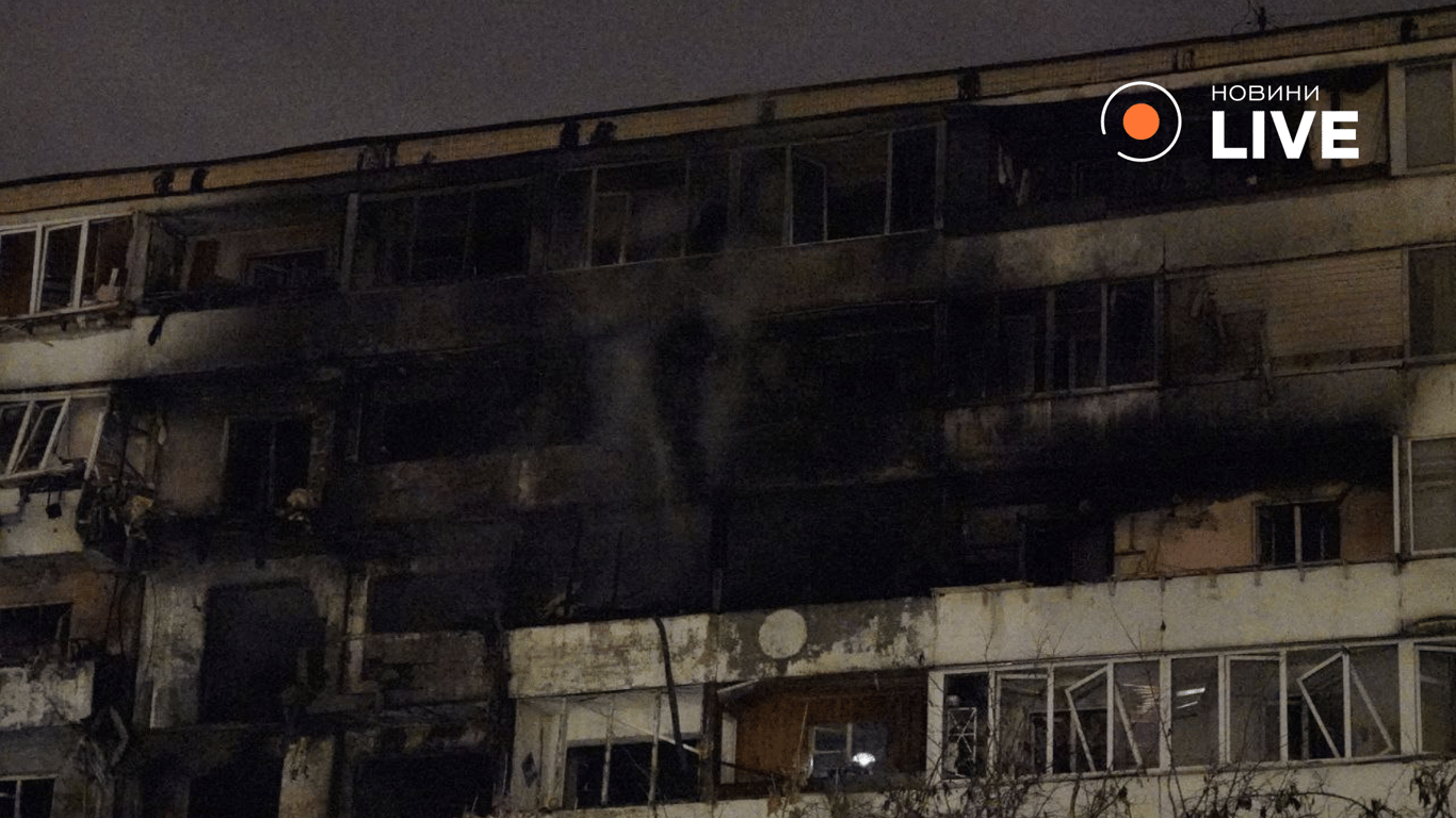 Наслідки обстрілу Києва 25 листопада