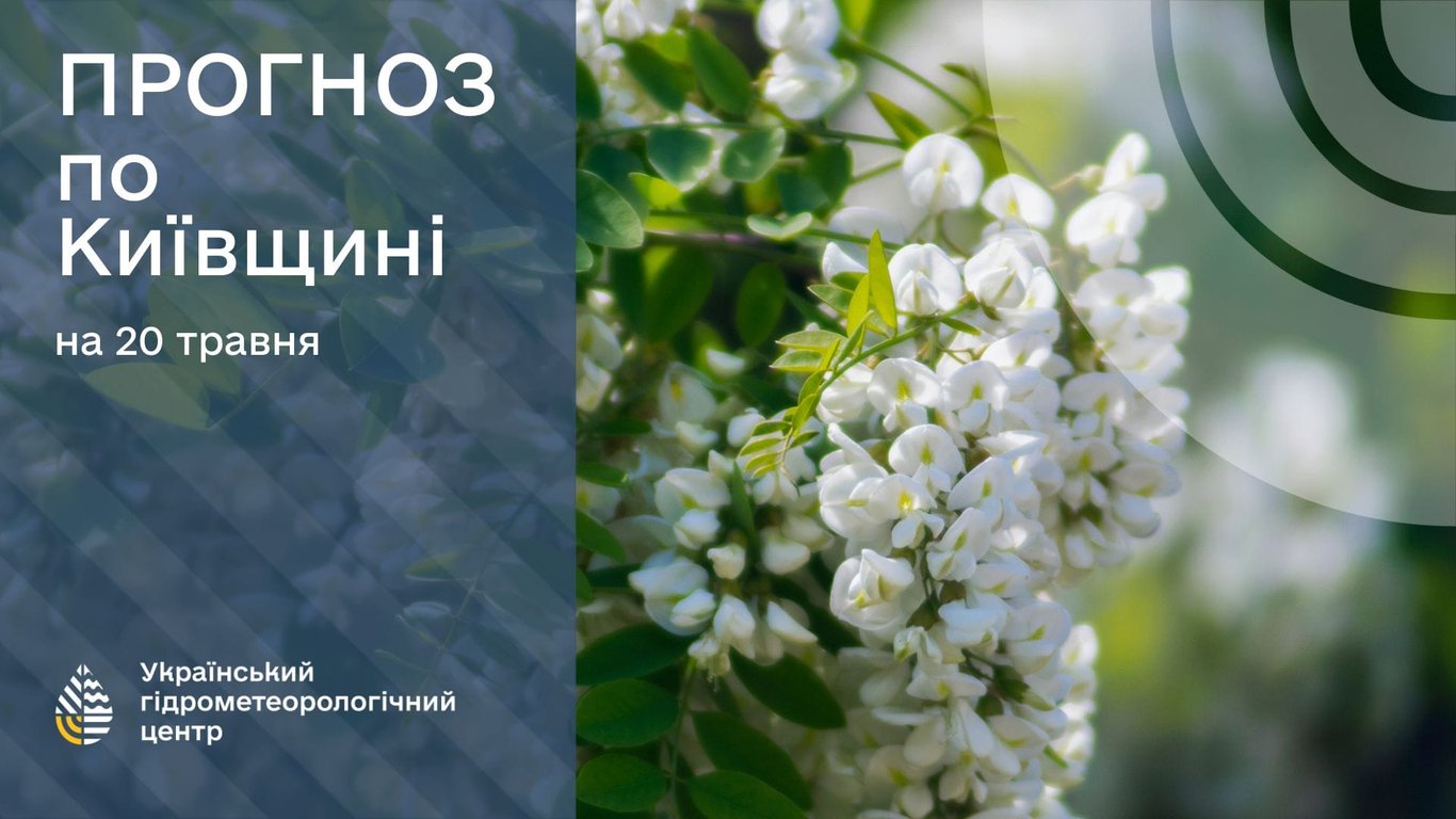 Погода у Києві та області 20 травня. Фото: Укргідрометцентр