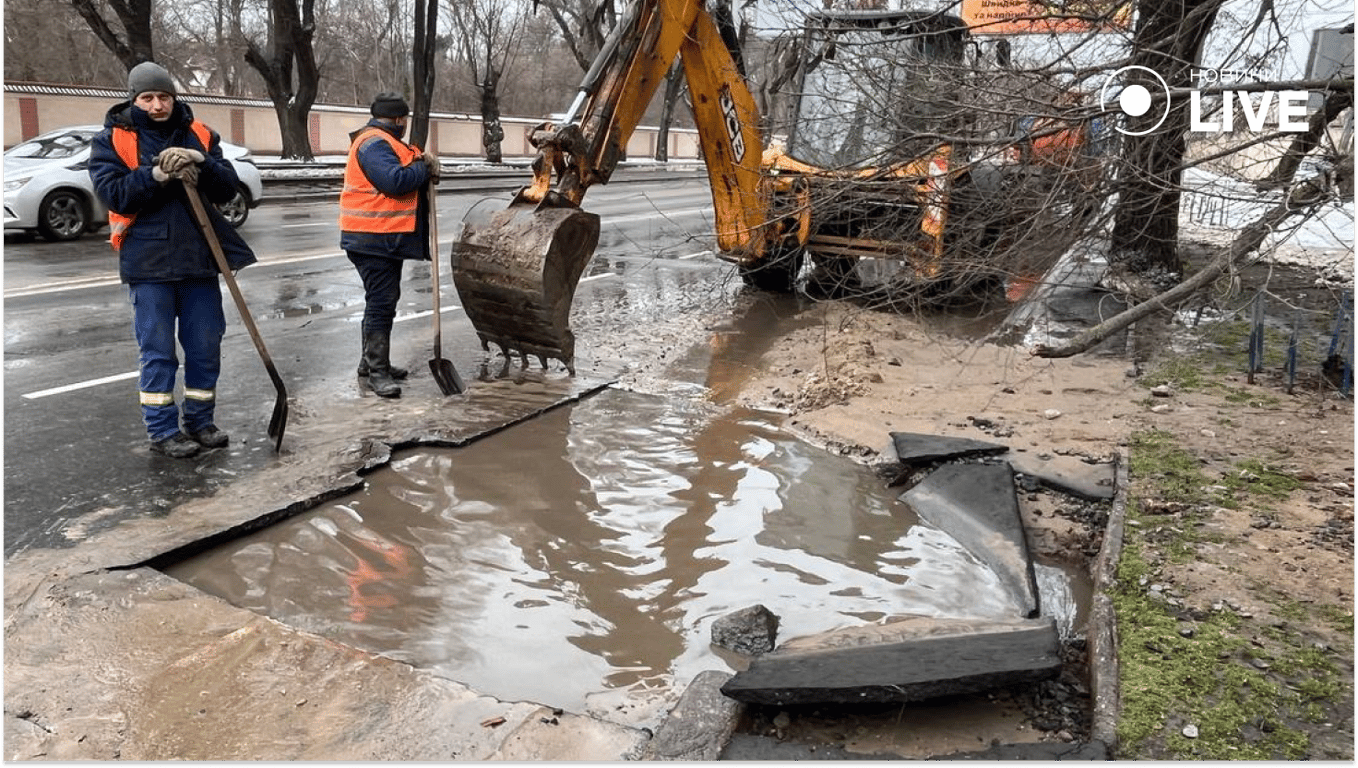 В Одесі затопило вулицю
