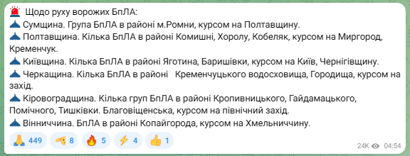 Київ під ударом дронів 17 лютого