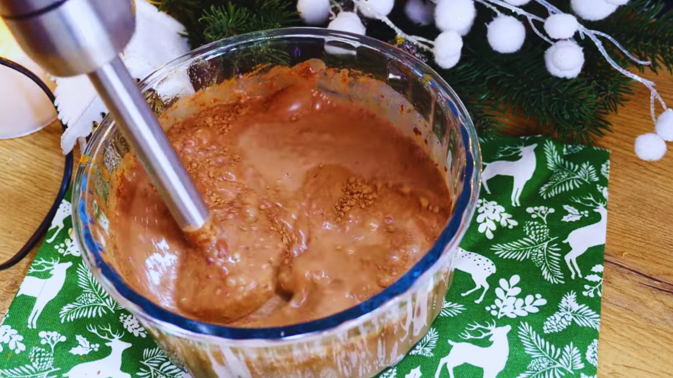 рецепт десерту з хурмою та какао