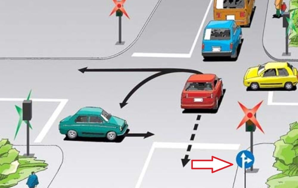 Цікавий тест з ПДР — як водієві червоного авто виплутатися з затору - фото 2