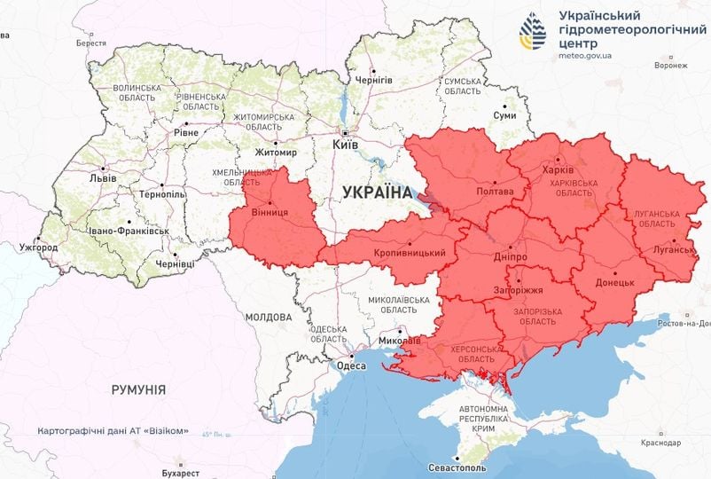 Погода в Україні 4 червня. Фото: Укргідрометцентр