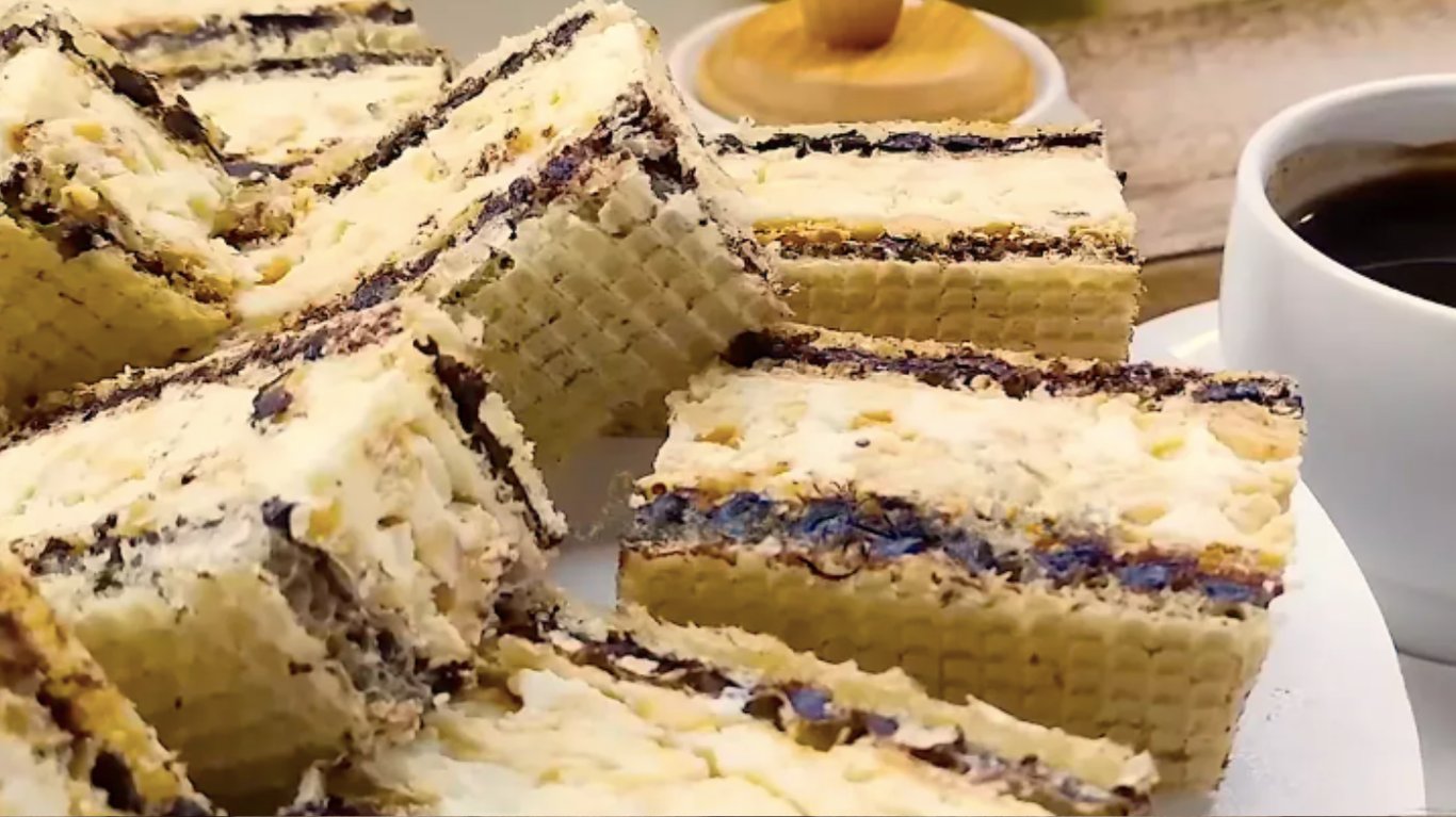 рецепт вафельного торта