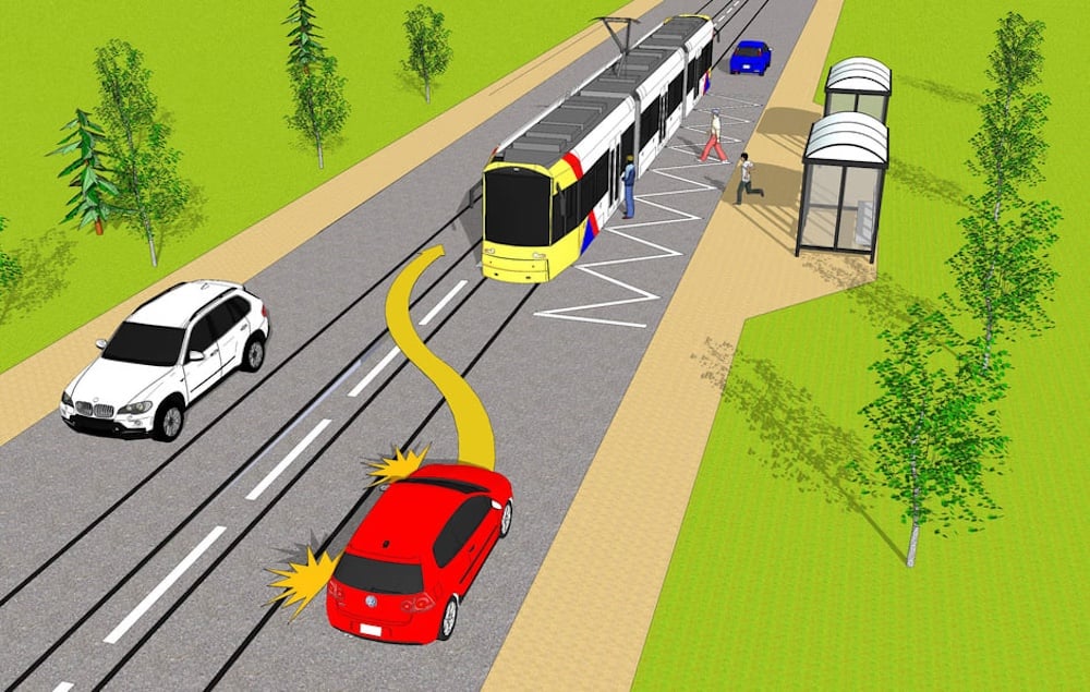 Тест з ПДР: чи дозволено водієві обігнати трамвай?