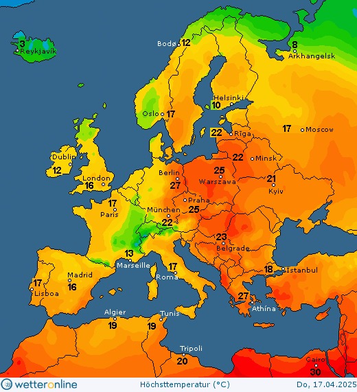 Погода в Україні 17 квітня
