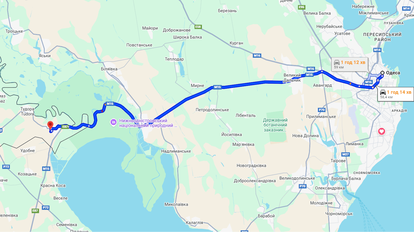 Затори на трасі Одеса-Рені