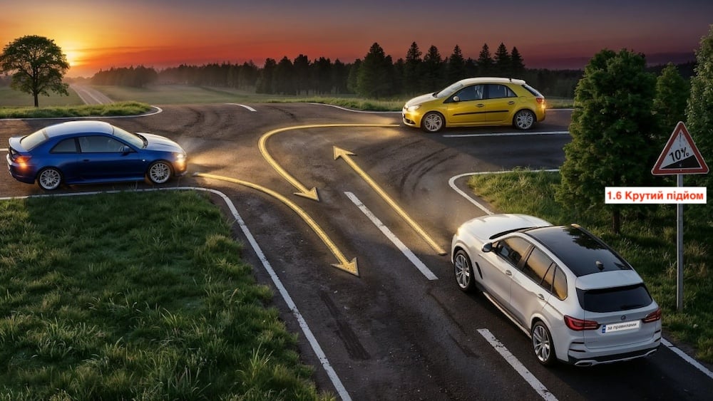 Тест ПДР: хто за ким проїде