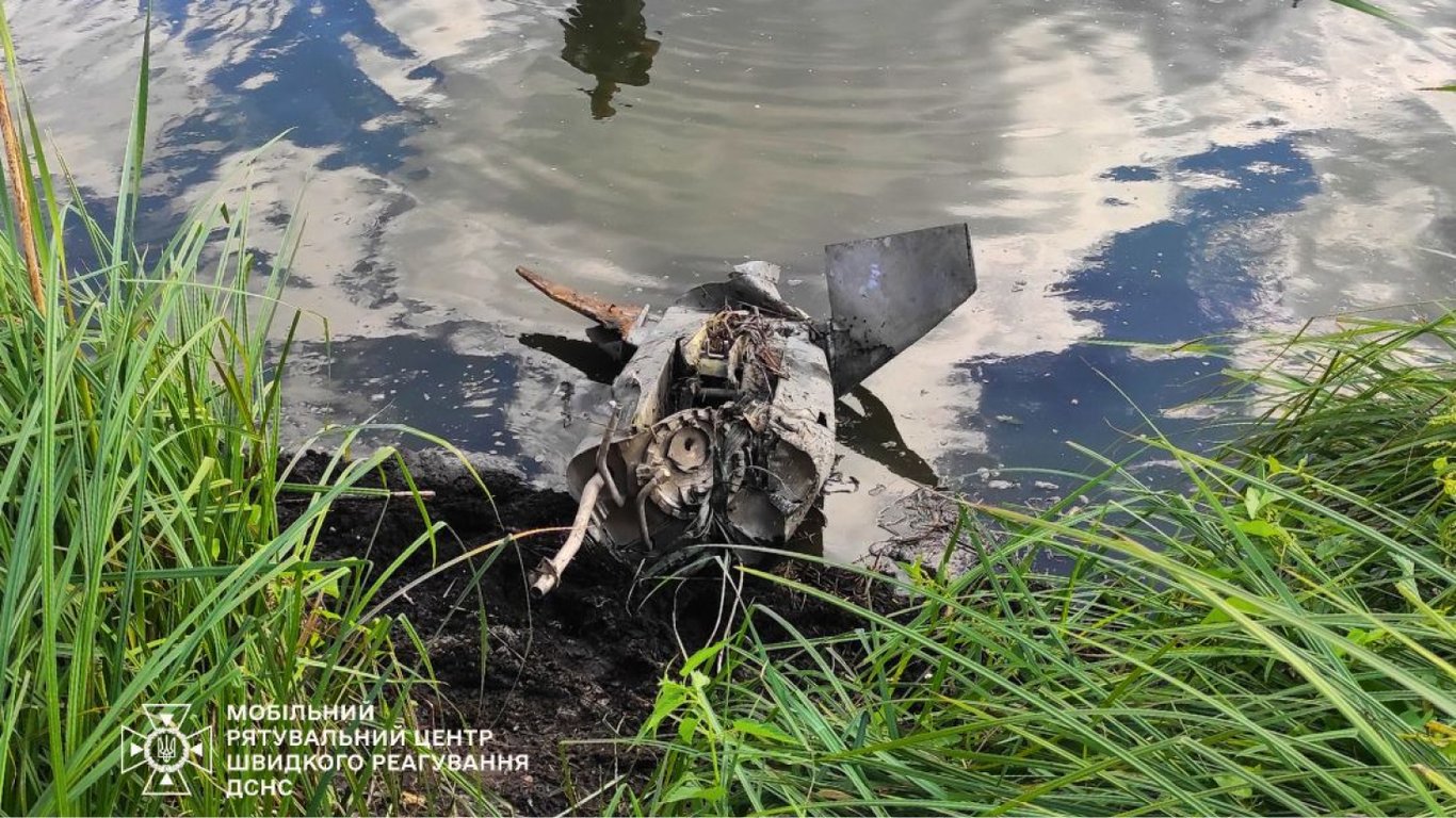 У Києві сапери знешкодили залишки російської ракети, які впали в ставок