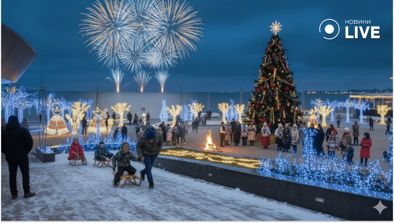 Новий рік в Одесі після війни очима ШІ