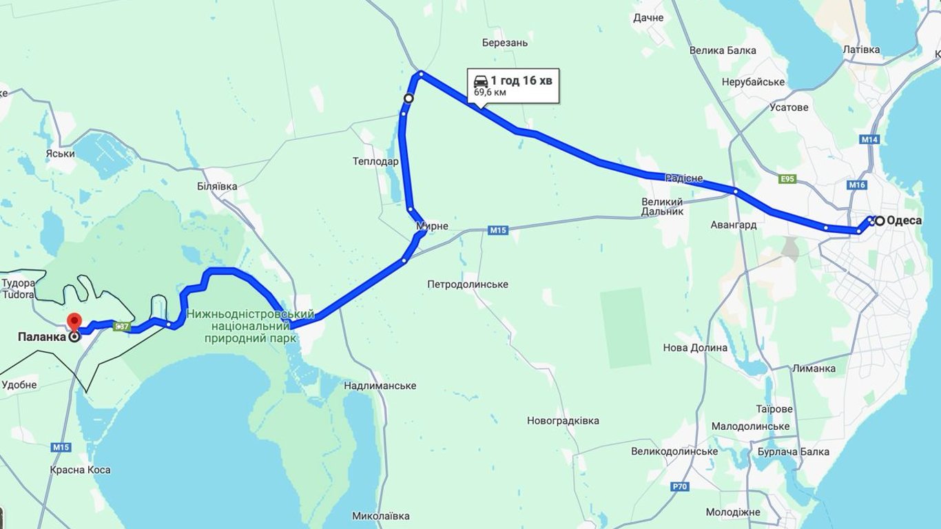 Альтернативний маршрут — як доїхати до кордонів Одещини у вечір неділі