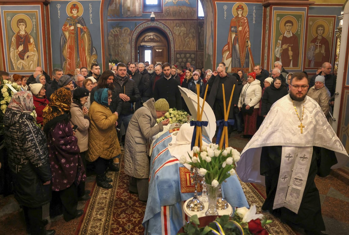 Прощання із Патріархом Філаретом у Києві 22 березня
