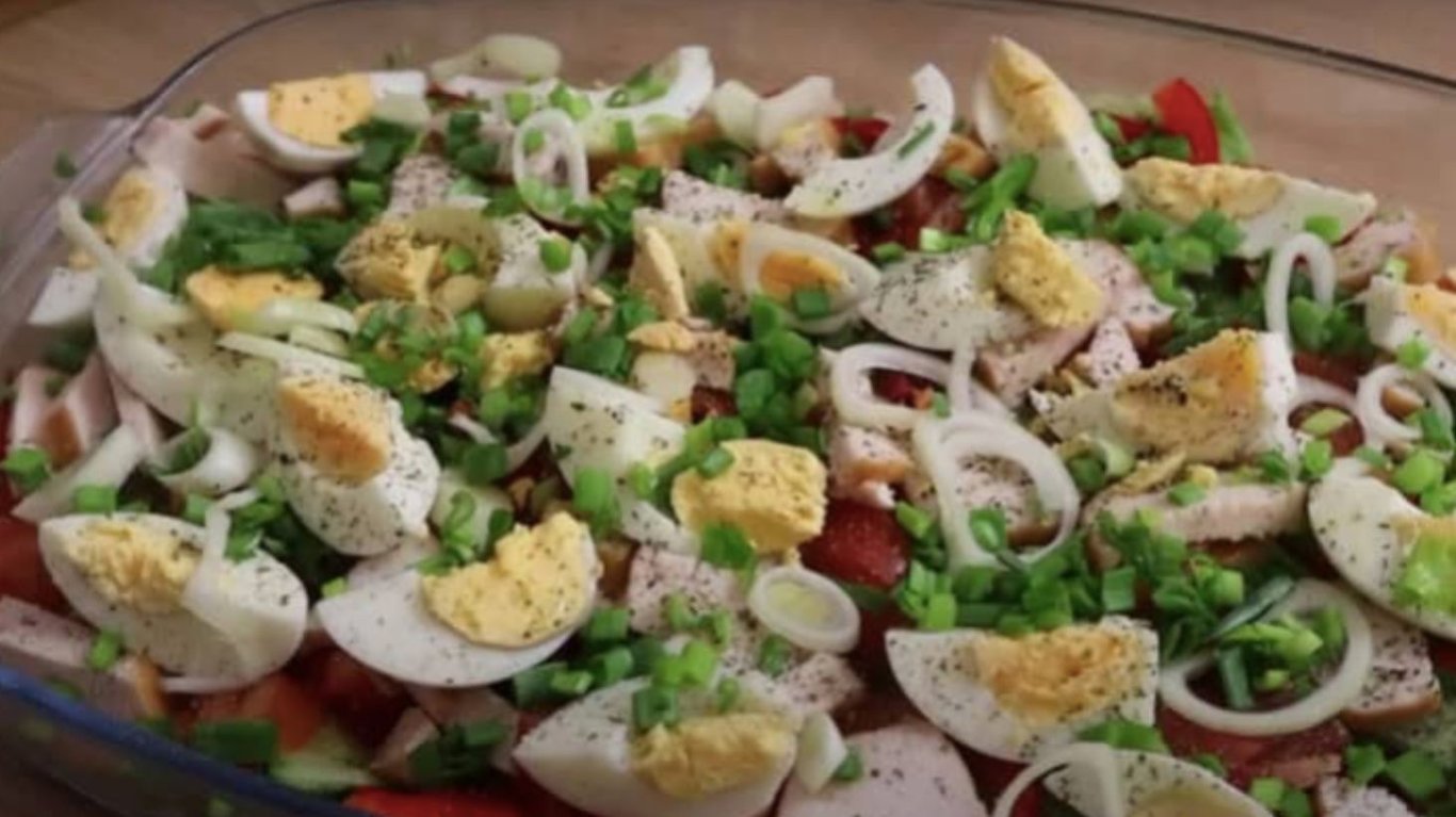 смачний ситний салат, рецепт подруги з села