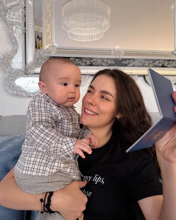 Іванна Онуфрійчук разом із сином