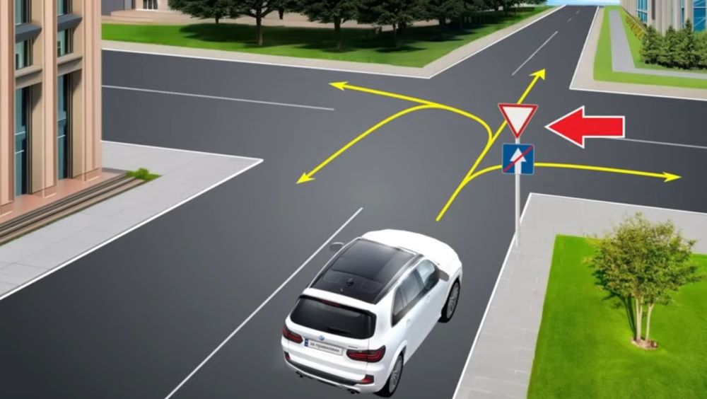 Експрес-тест з ПДР — куди може їхати авто на перехресті - фото 2