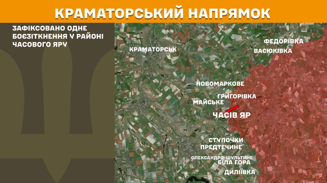 Краматорський напрямок карта