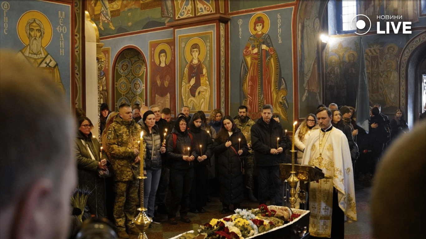 Відспівування Василя Ратушного в Михайлівському соборі